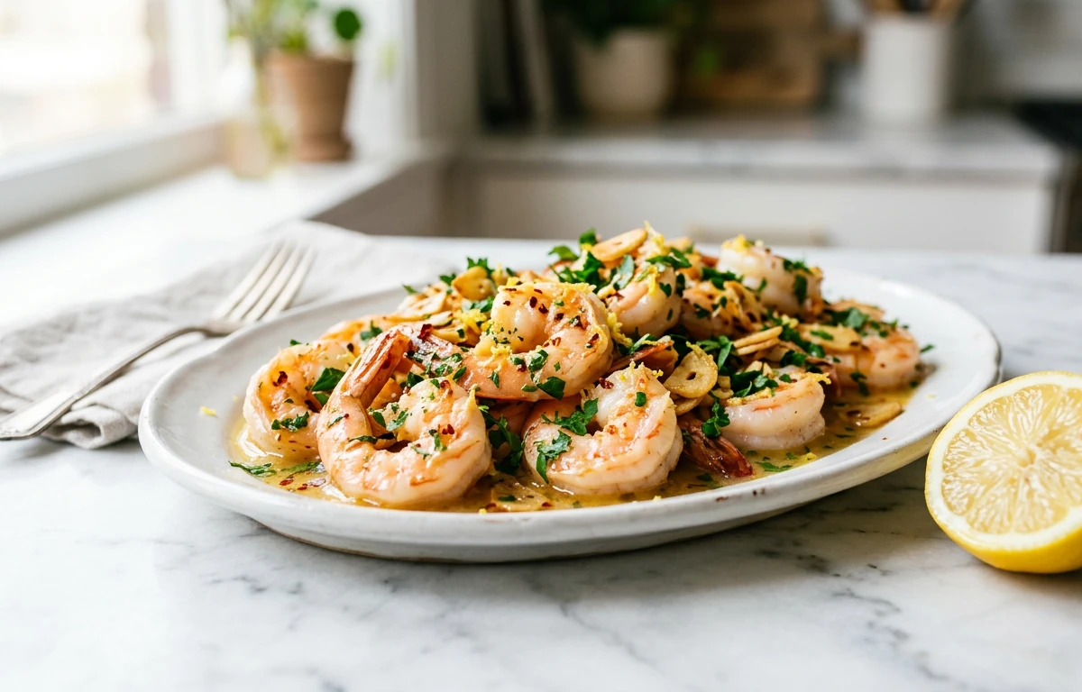 10-Minute Lemon Garlic Shrimp