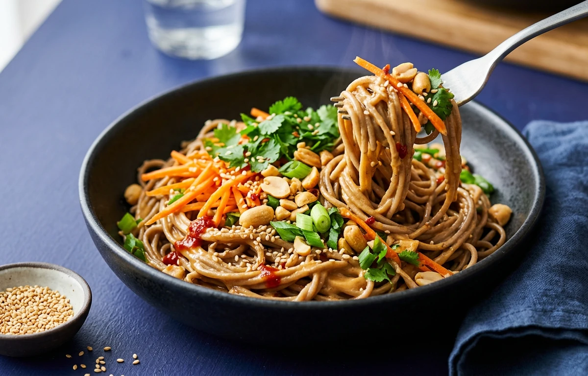 15-Minute Savory Peanut Noodles