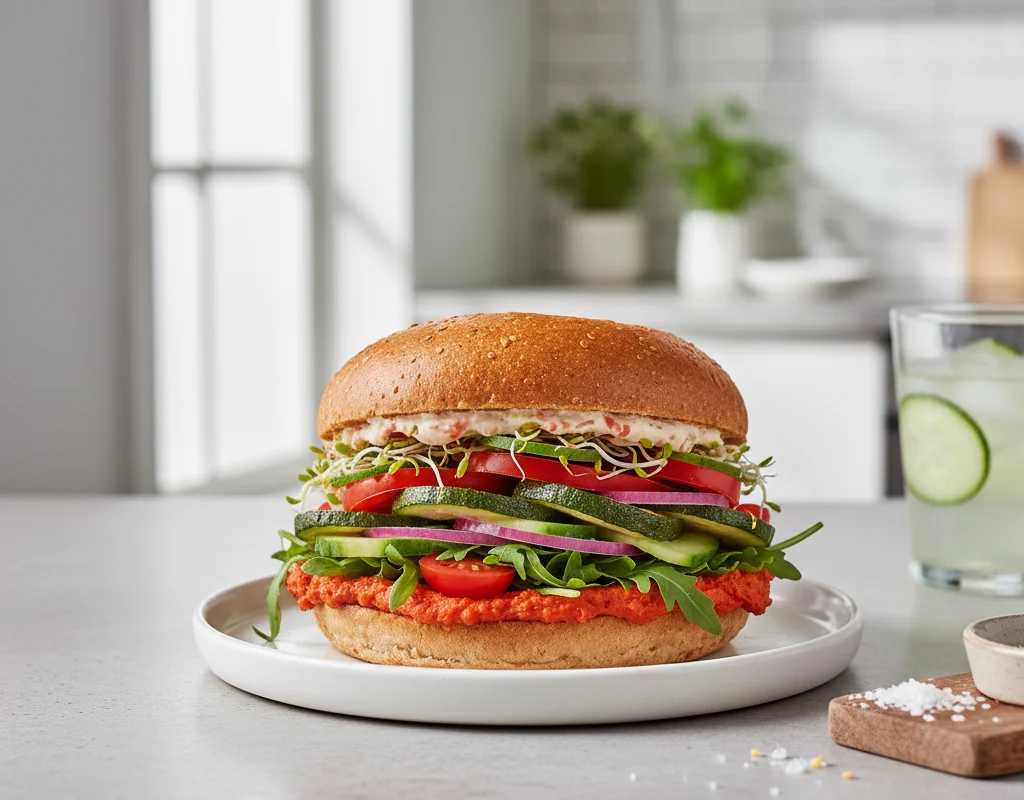 Veggie Hummus Sandwich