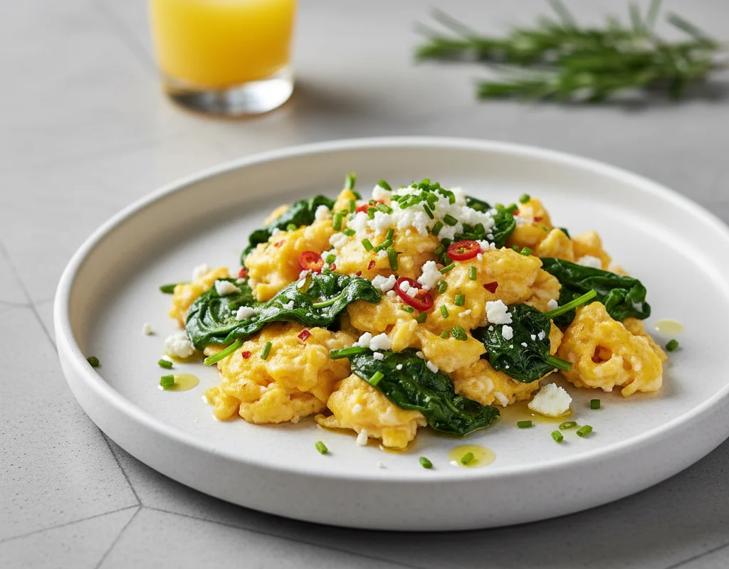 Spinach and Egg Scramble