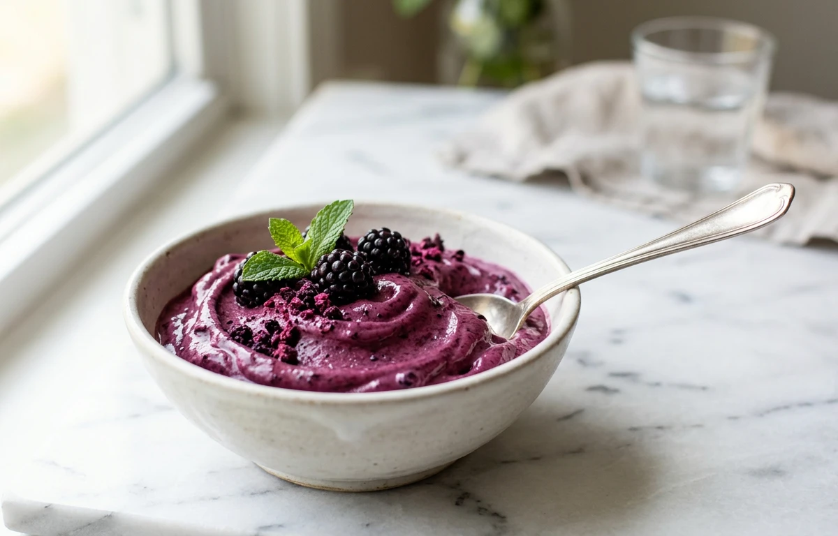 2-Ingredient Blackberry 'Nice' Cream