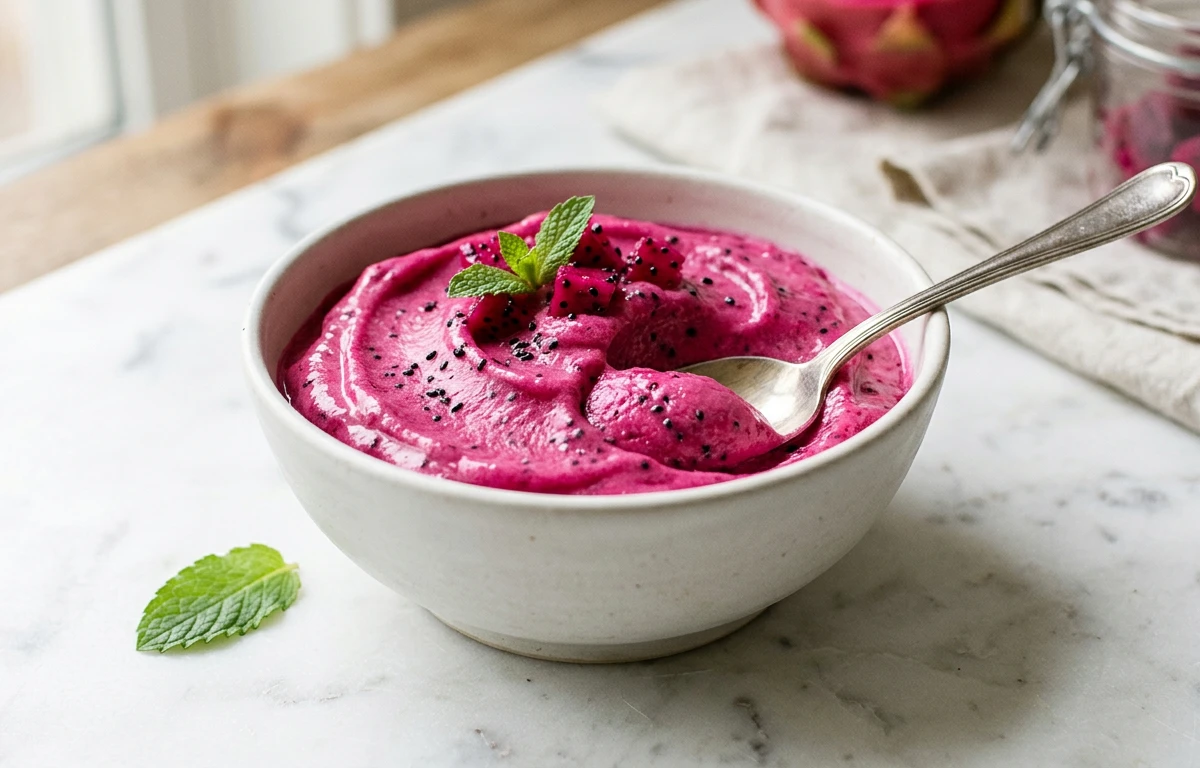 2-Ingredient Dragon Fruit Nice Cream