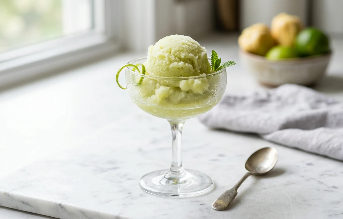 2-Ingredient Jackfruit Lime Sorbet