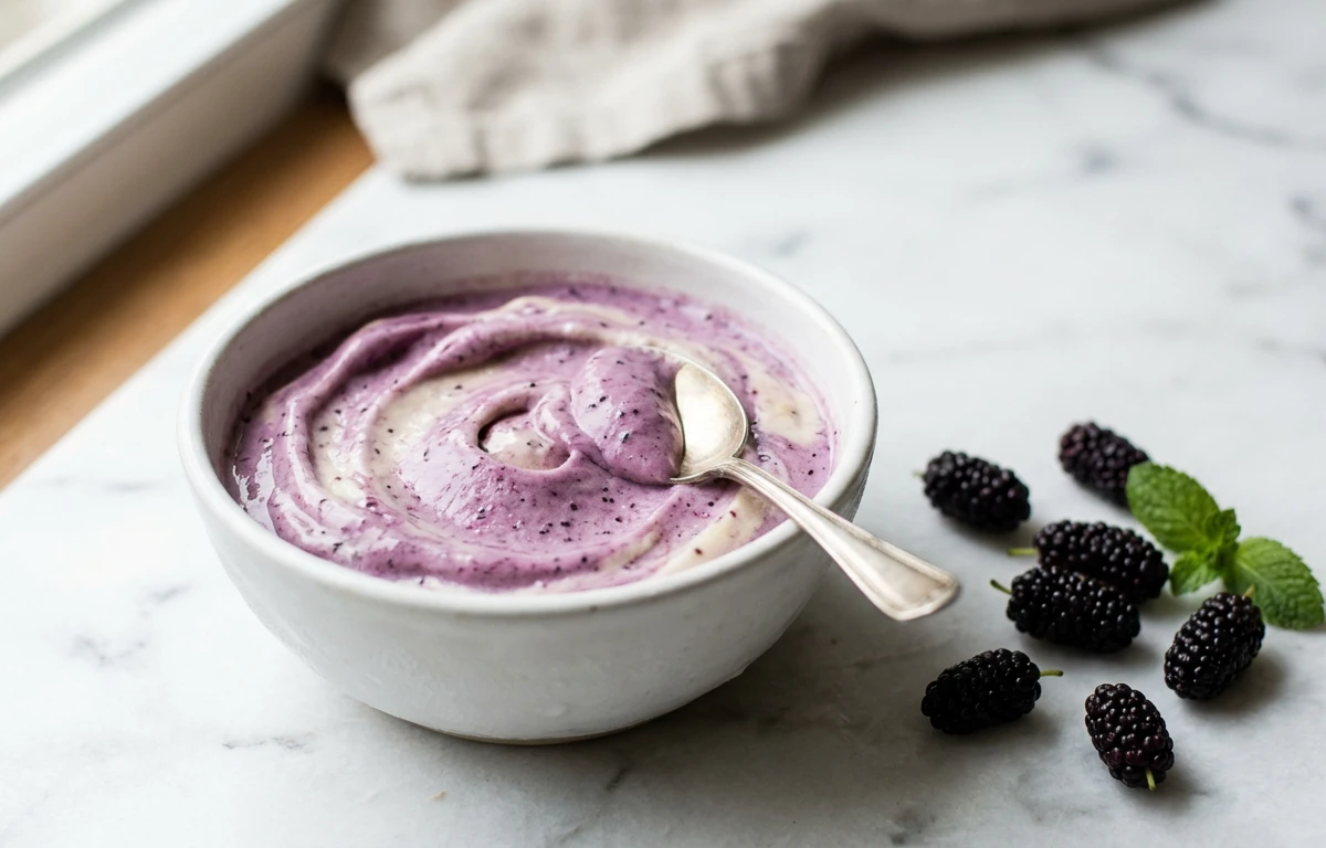 2-Ingredient Mulberry 'Nice' Cream