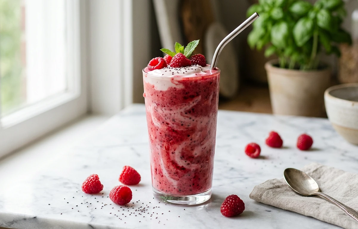 2-Minute Raspberry Smoothie