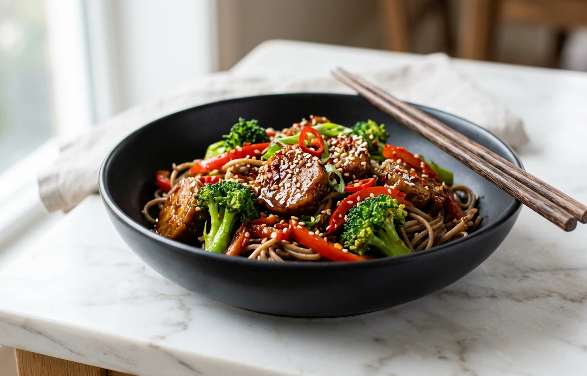 20-Minute Seitan & Broccoli Stir-fry