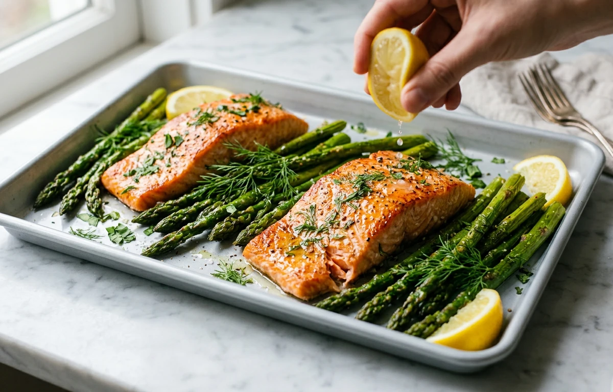 20-Minute Sheet-Pan Salmon & Asparagus