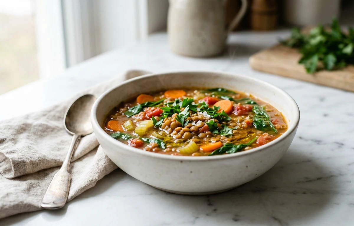 30-Minute Lentil & Vegetable Soup