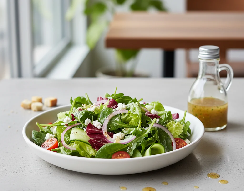 Simple Side Salad with Vinaigrette