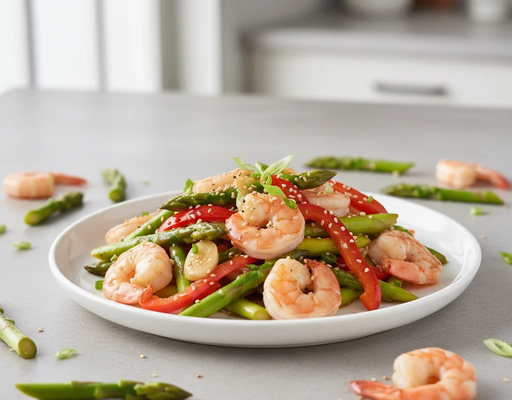 Shrimp and Asparagus Stir-Fry