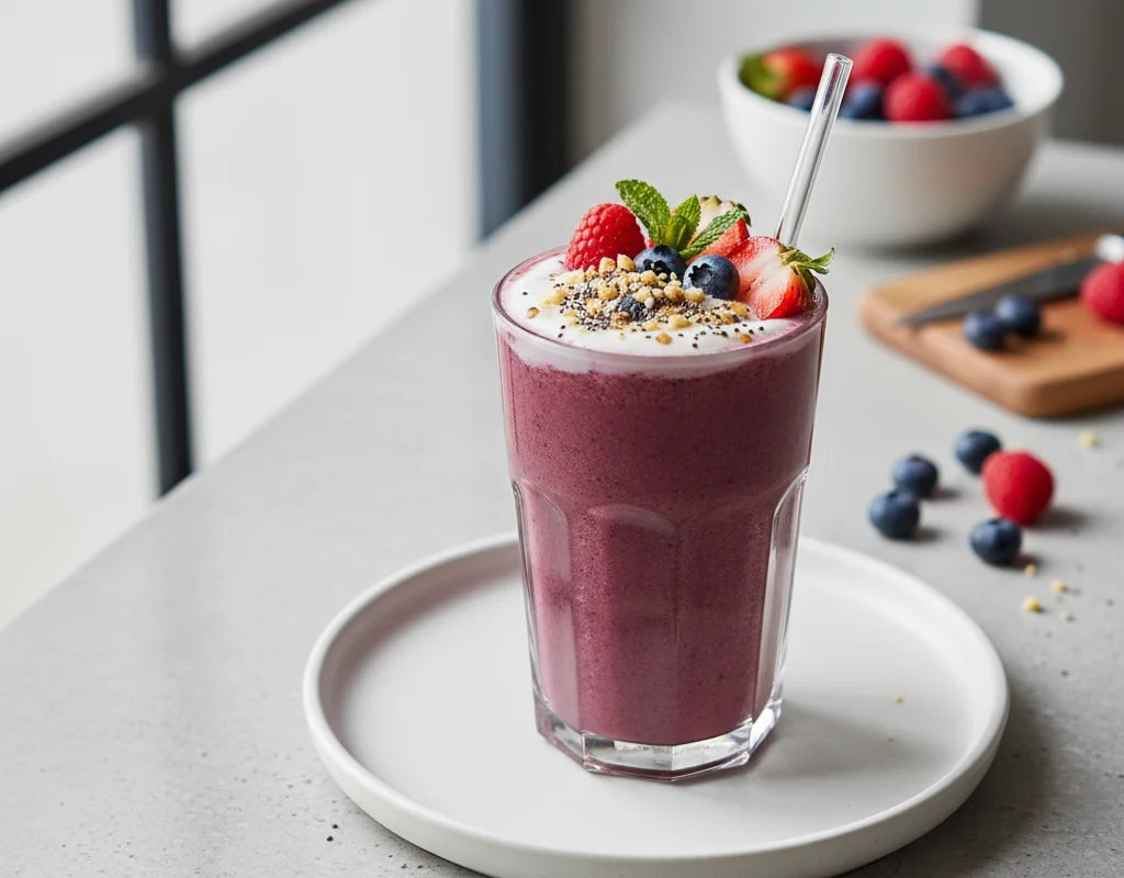 Low-Potassium Berry Smoothie