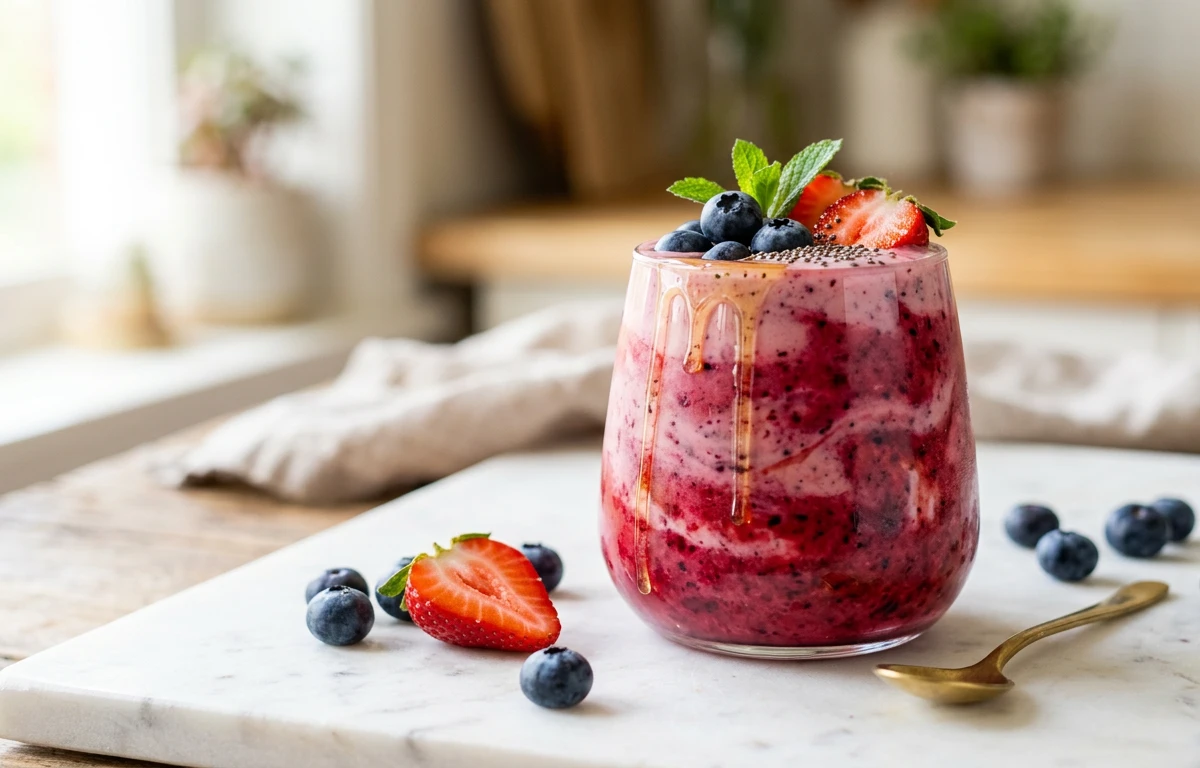 5-Minute Berry Kefir Smoothie