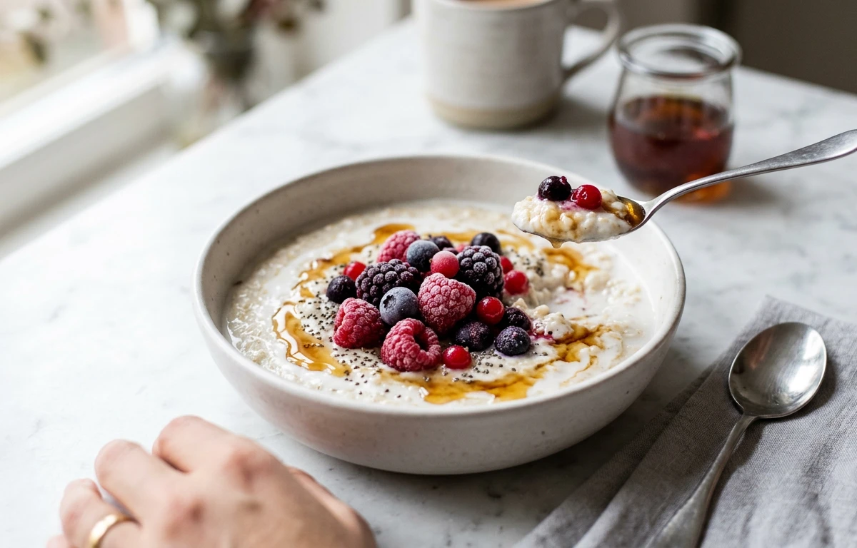 5-Minute Creamy Oat Flour Porridge