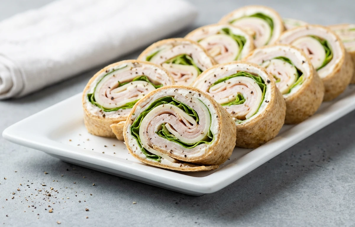 5-Minute Turkey & Cheese Pinwheels