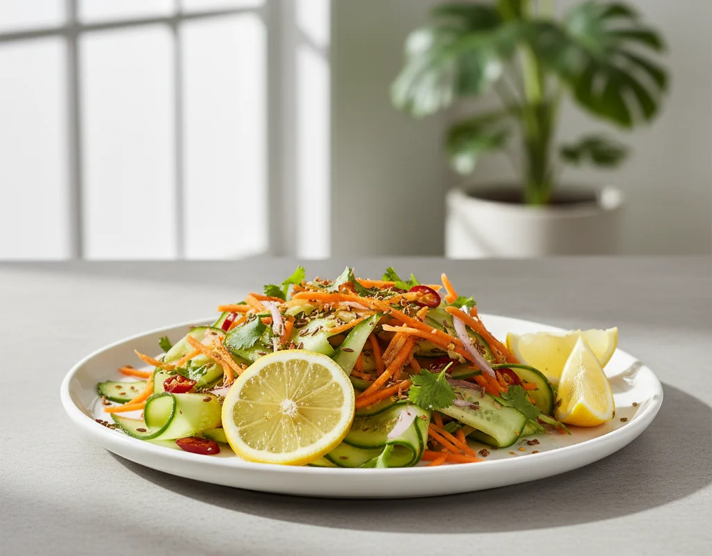 Carrot Cucumber Salad With Lemon