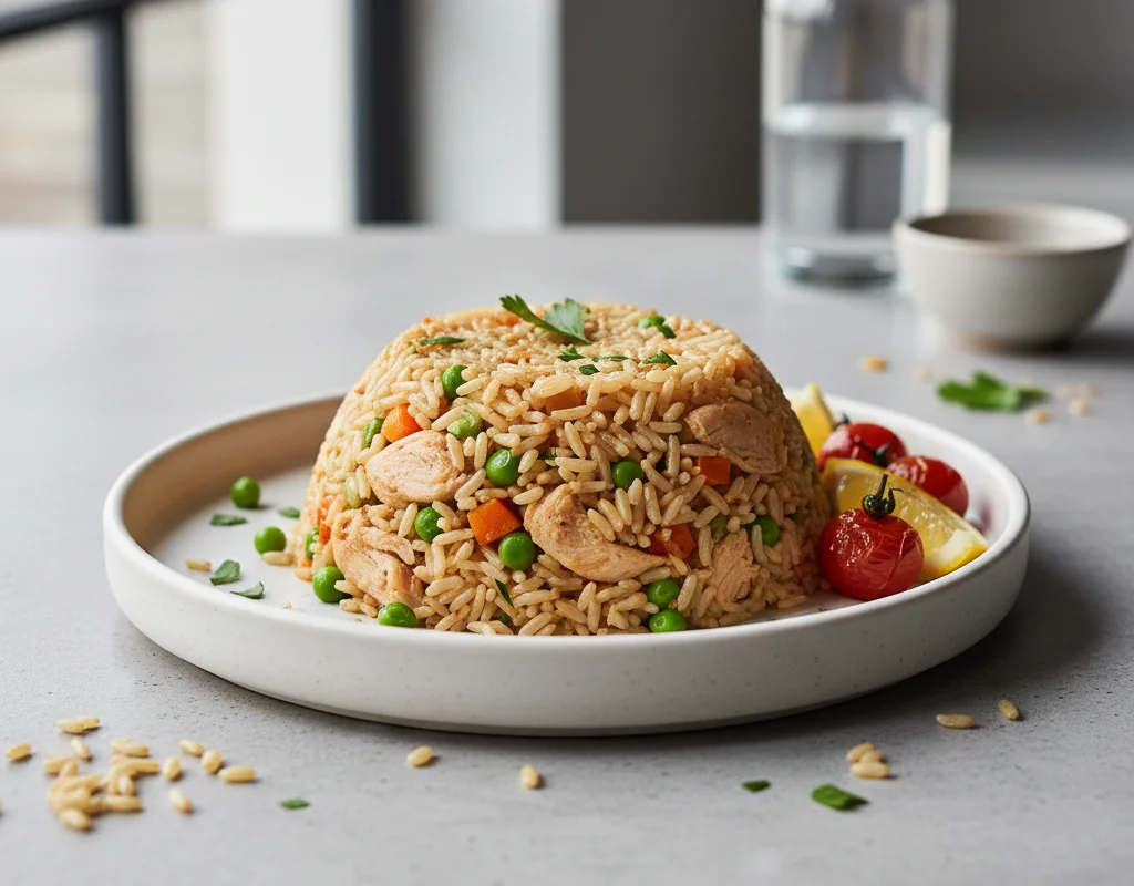 Chicken and Brown Rice Pilaf