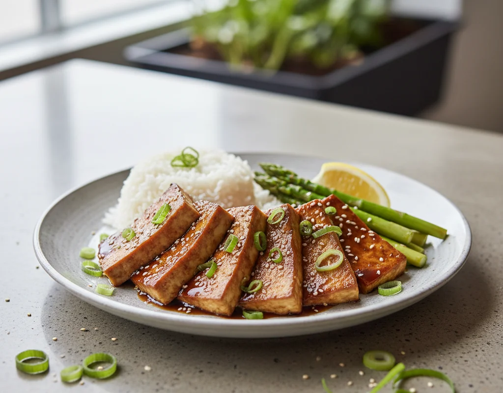 Tofu Steak Teriyaki