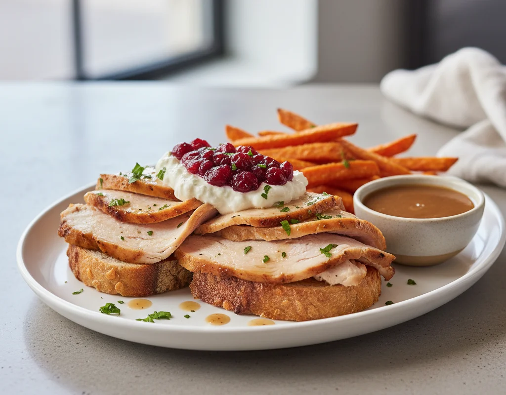 Open-Faced Turkey Sandwich
