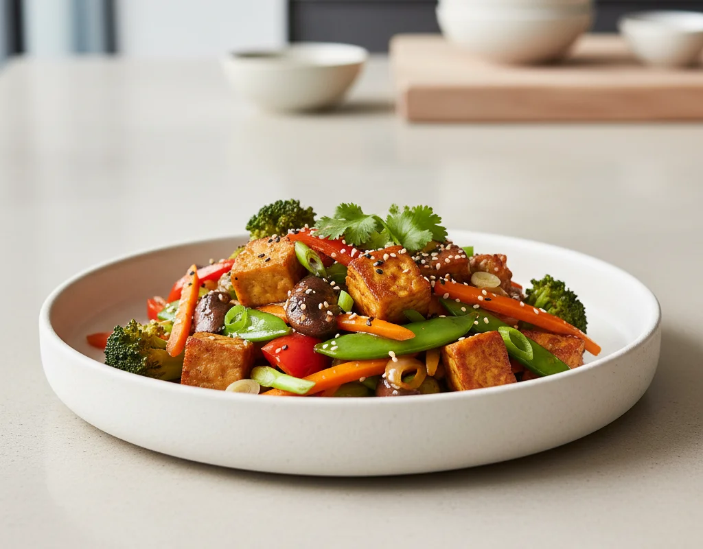 Vegetable & Tempeh Stir-fry