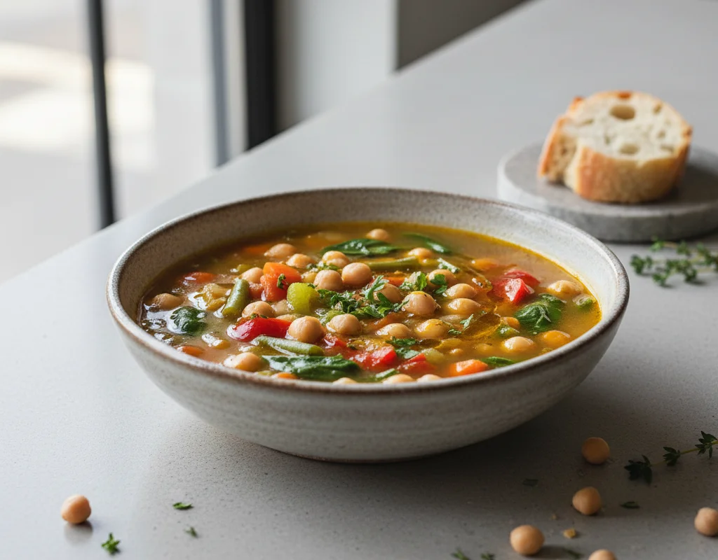 Hearty Chickpea Vegetable Soup