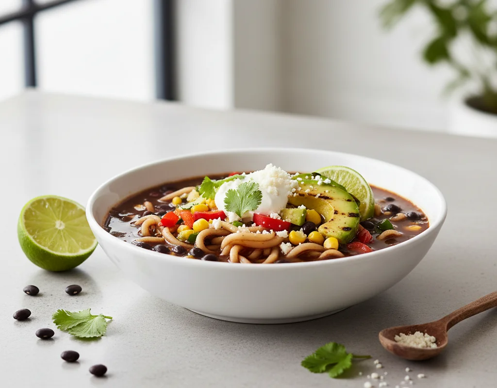 Black Bean Noodle Soup