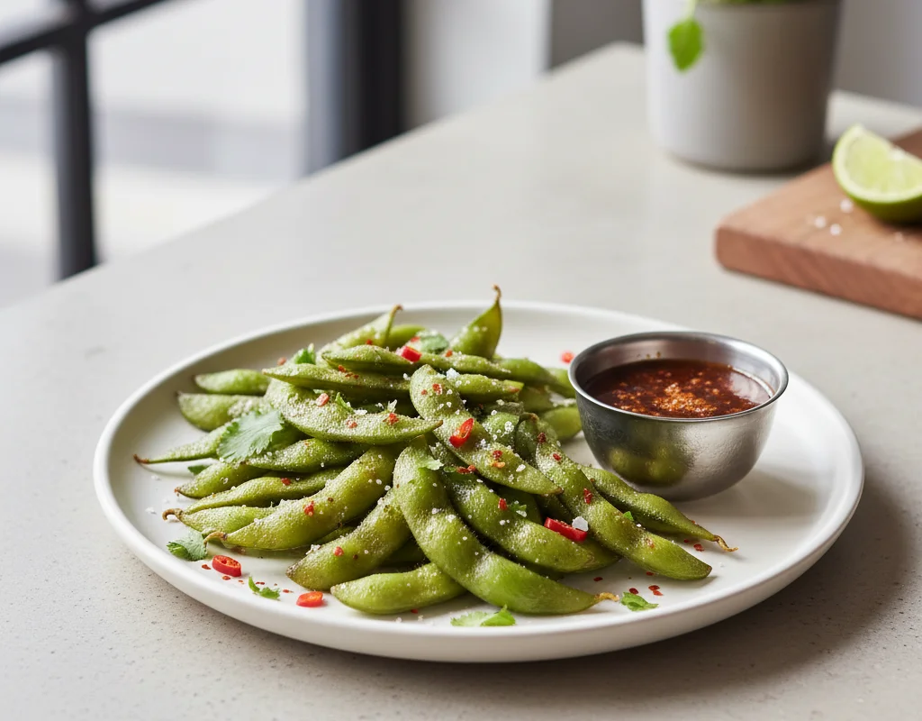 Vegan Roasted Edamame