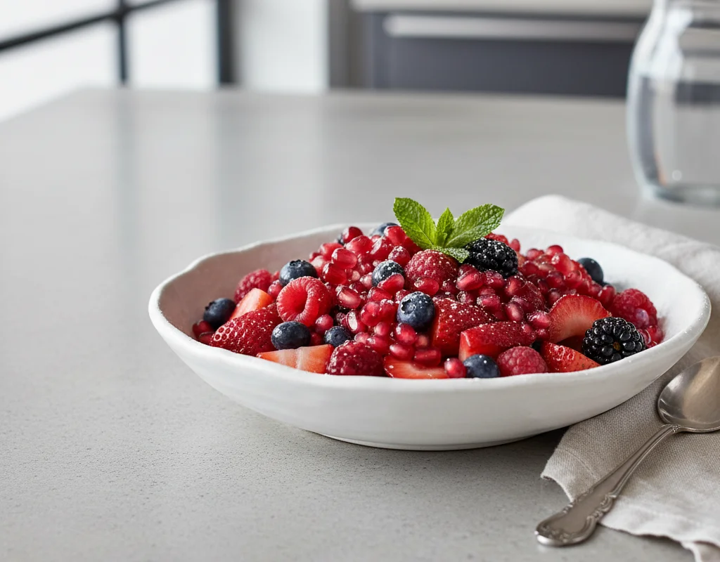 Pomegranate Berry Fruit Salad