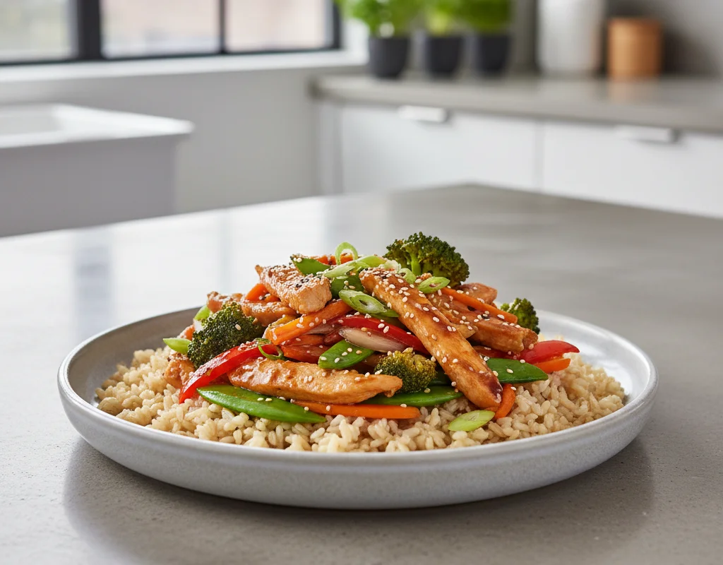 Chicken Stir Fry With Brown Rice