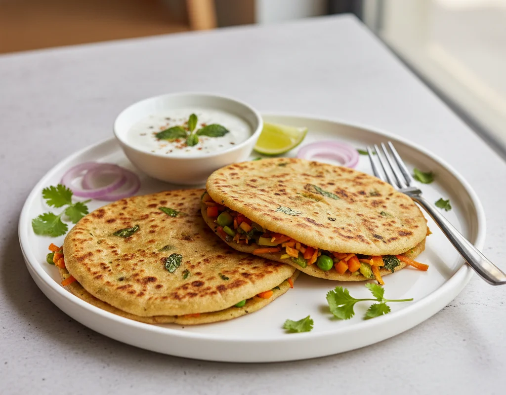 Mixed Veg Stuffed Paratha