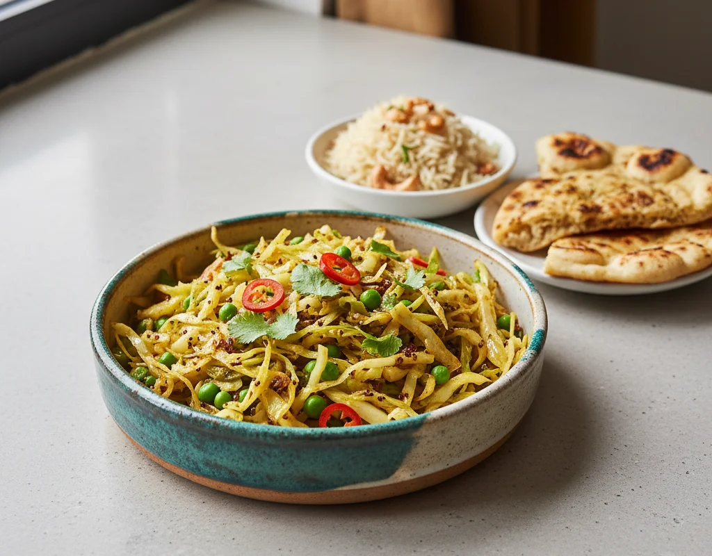 Vegan Cabbage Sabzi
