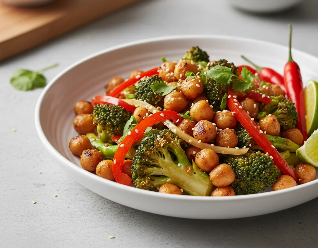 Chickpea and Broccoli Stir-fry