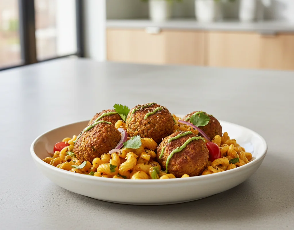 Vegetarian Meatballs with Pasta