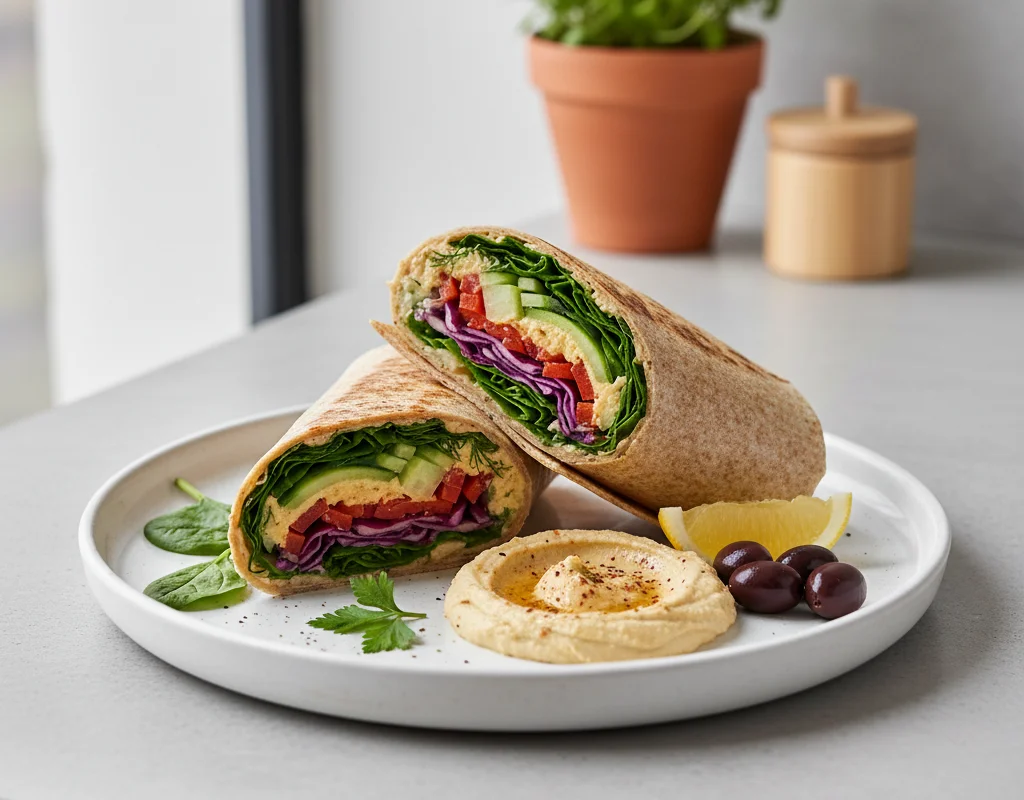 Veggie Wrap With Hummus