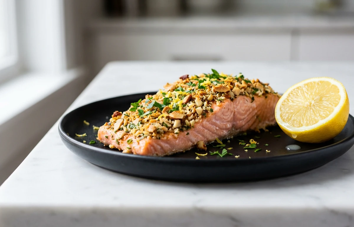 Almond & Herb Crusted Salmon