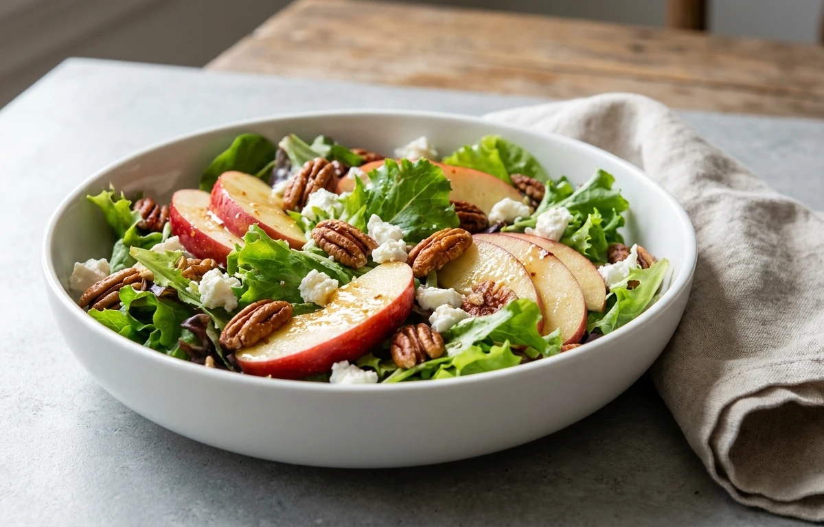 Apple, Pecan & Goat Cheese Salad
