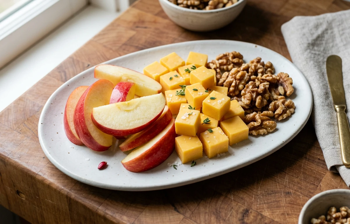 Apple, Cheddar & Walnut Snack Plate