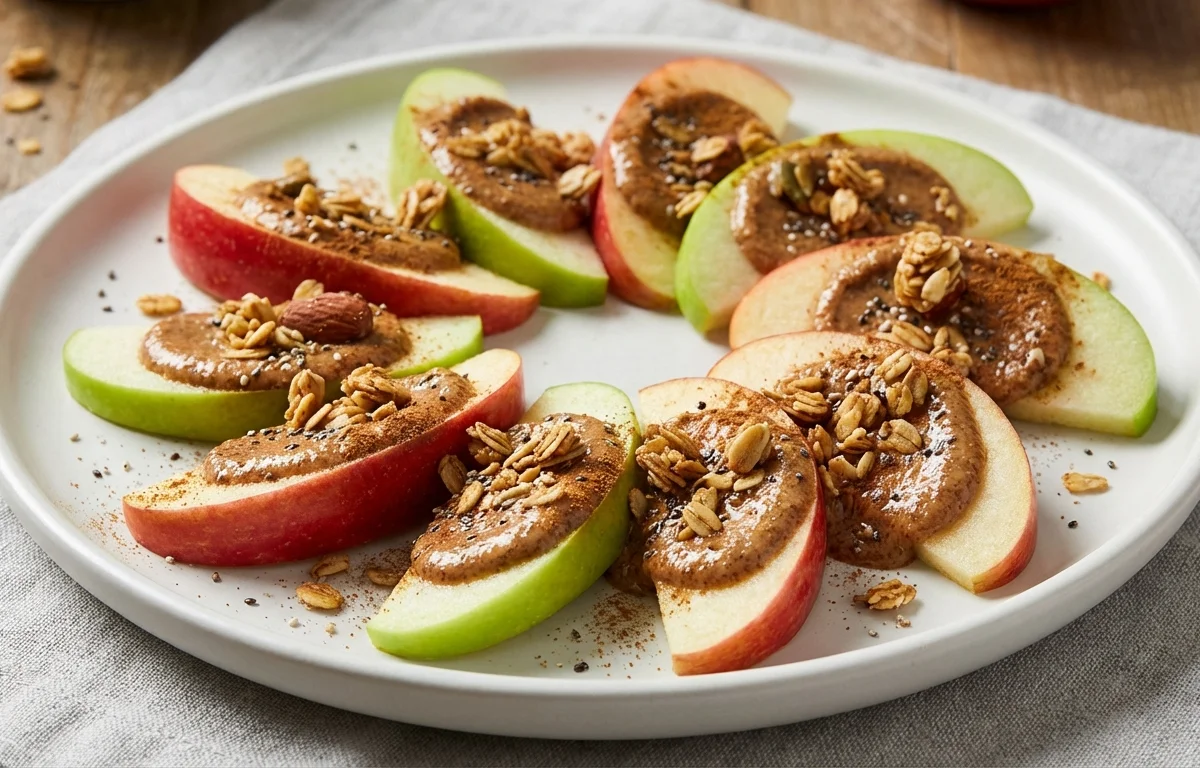 Apple Slices With Almond Butter