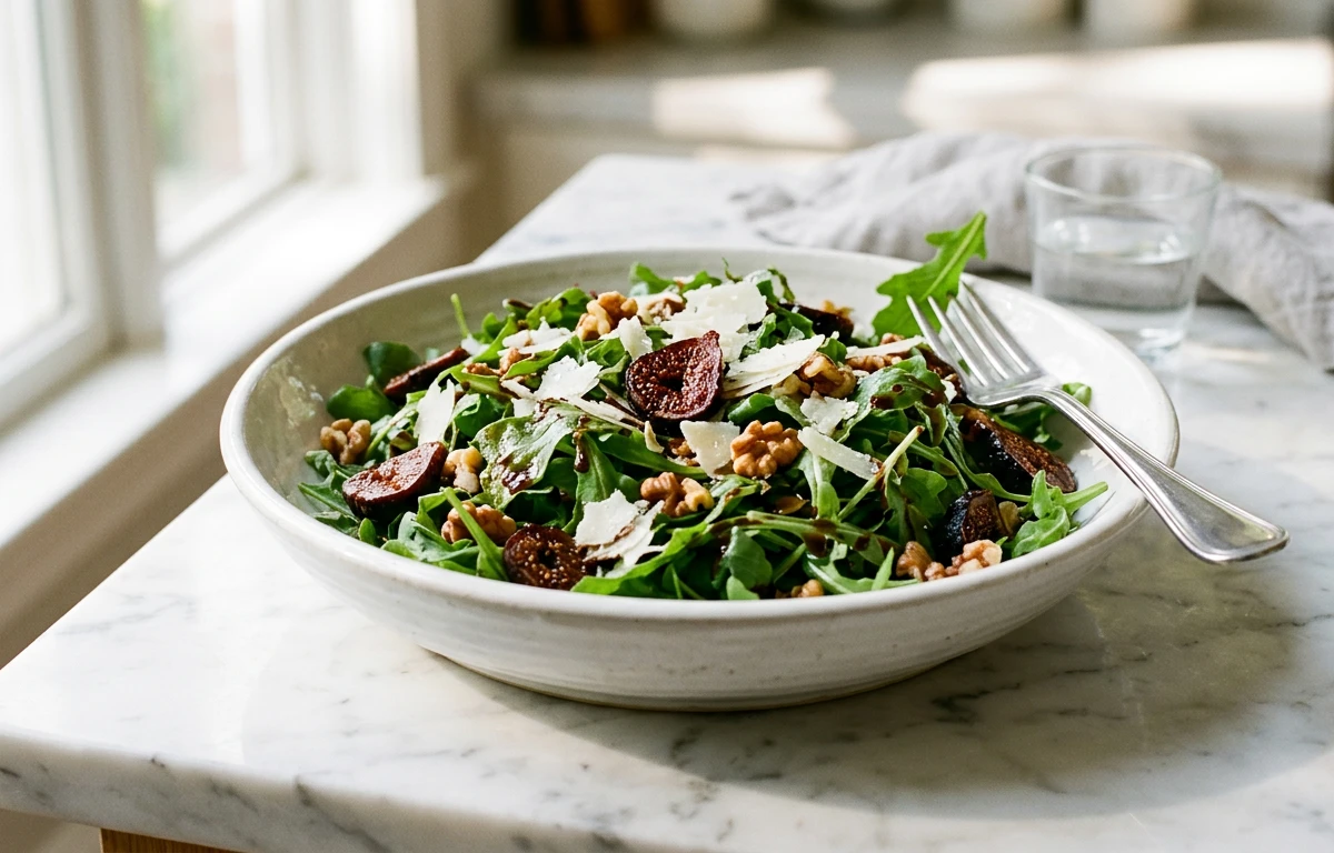 Arugula Salad with Figs & Walnuts