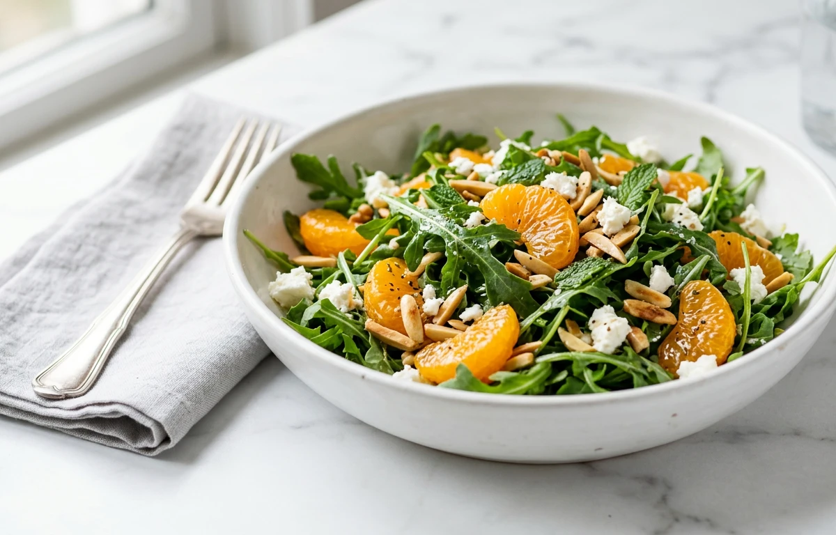 Arugula Salad with Mandarin & Almonds