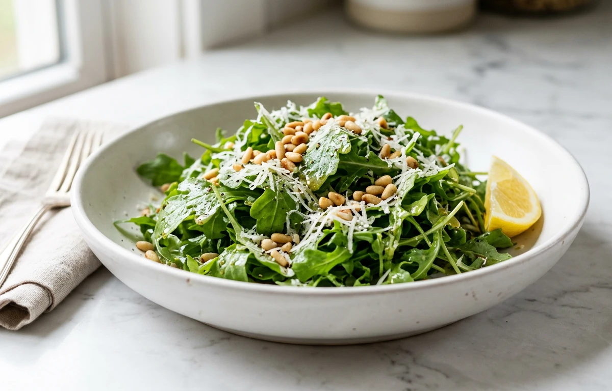 Arugula Salad with Toasted Pine Nuts