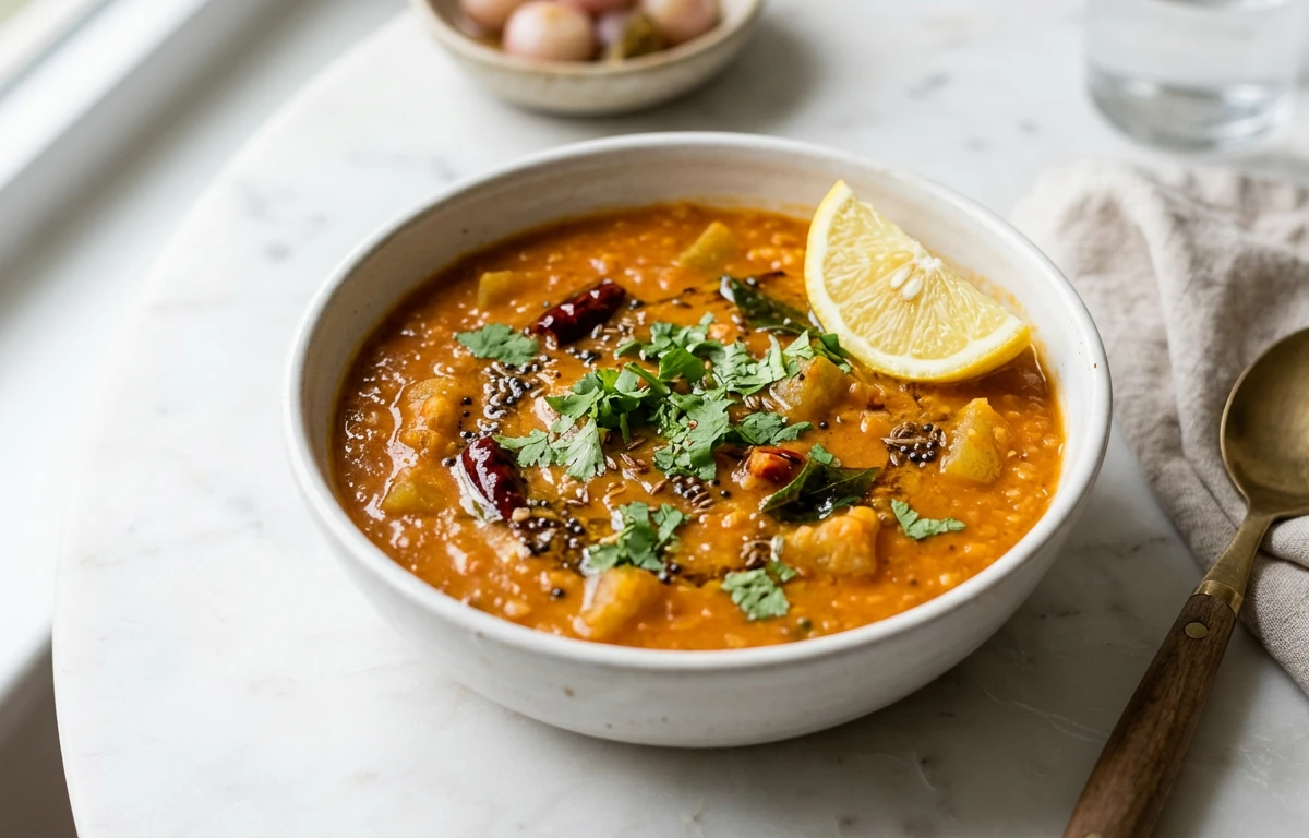 Ash Gourd & Red Lentil Dal