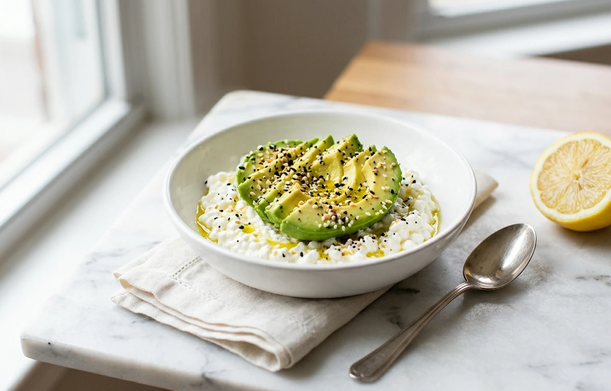 Avocado & Cottage Cheese Bowl