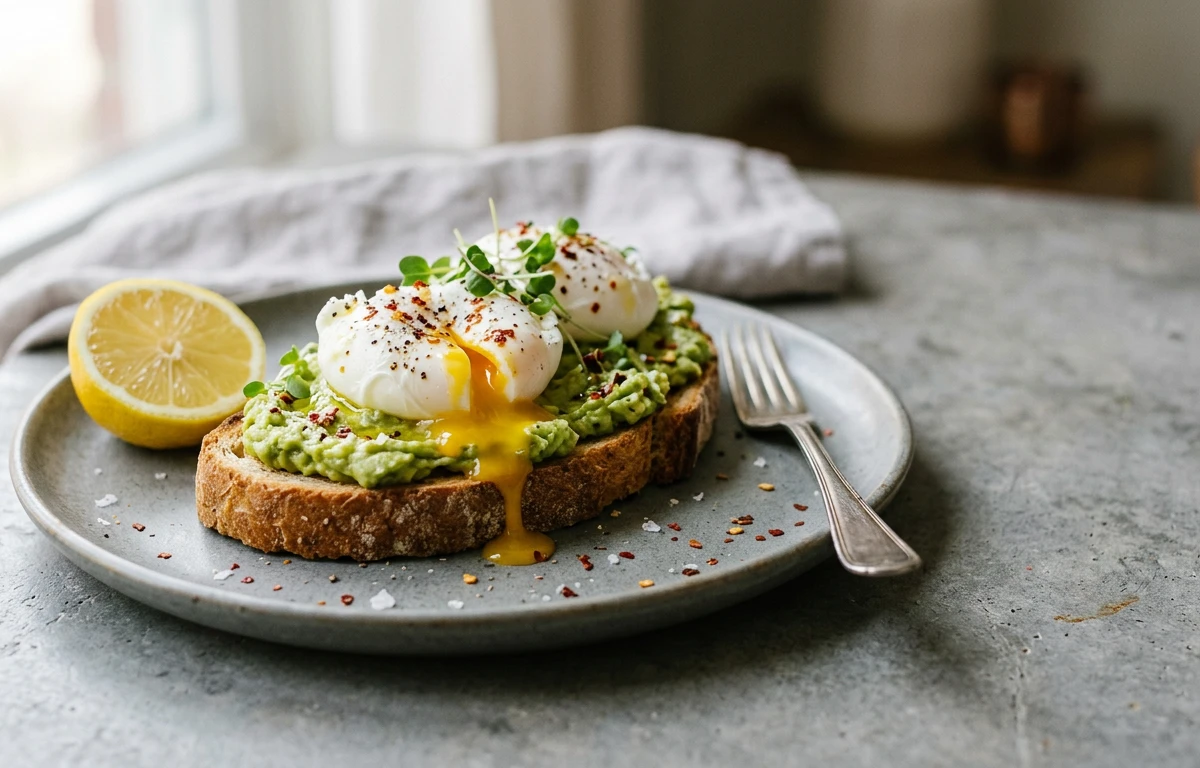Avocado & Egg on Whole Wheat Toast