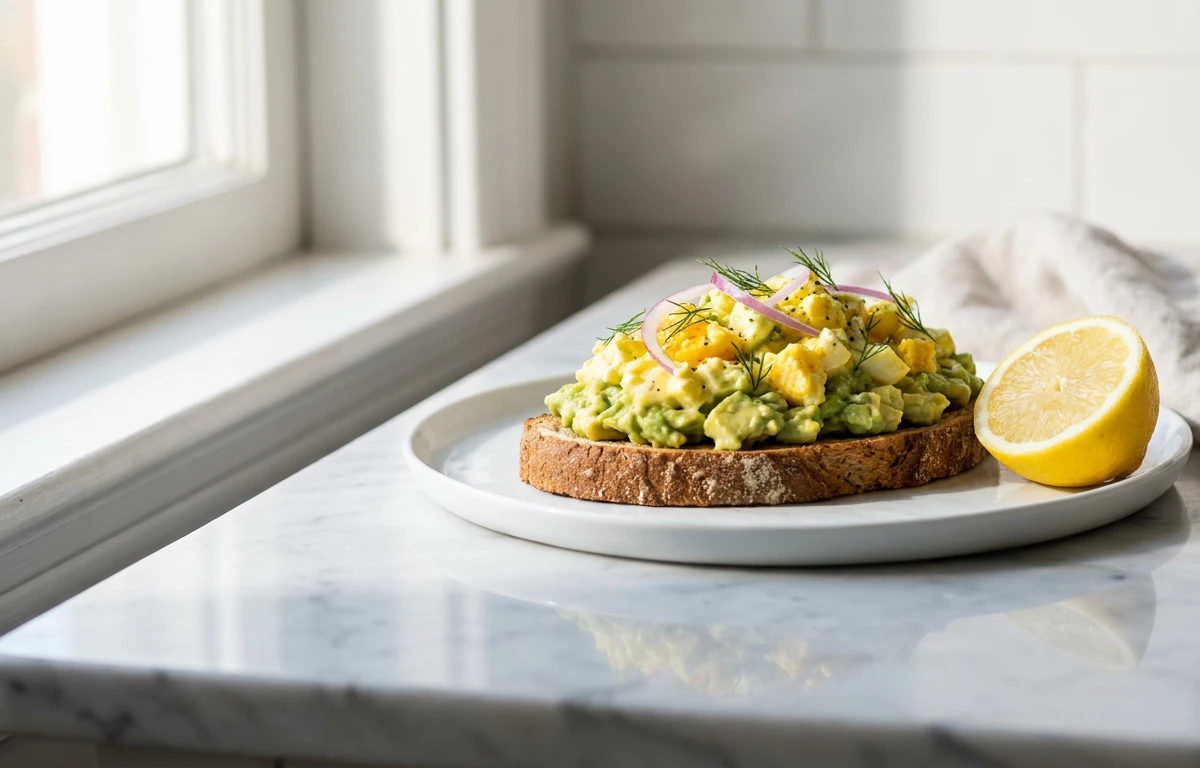 Avocado Egg Salad Tartine