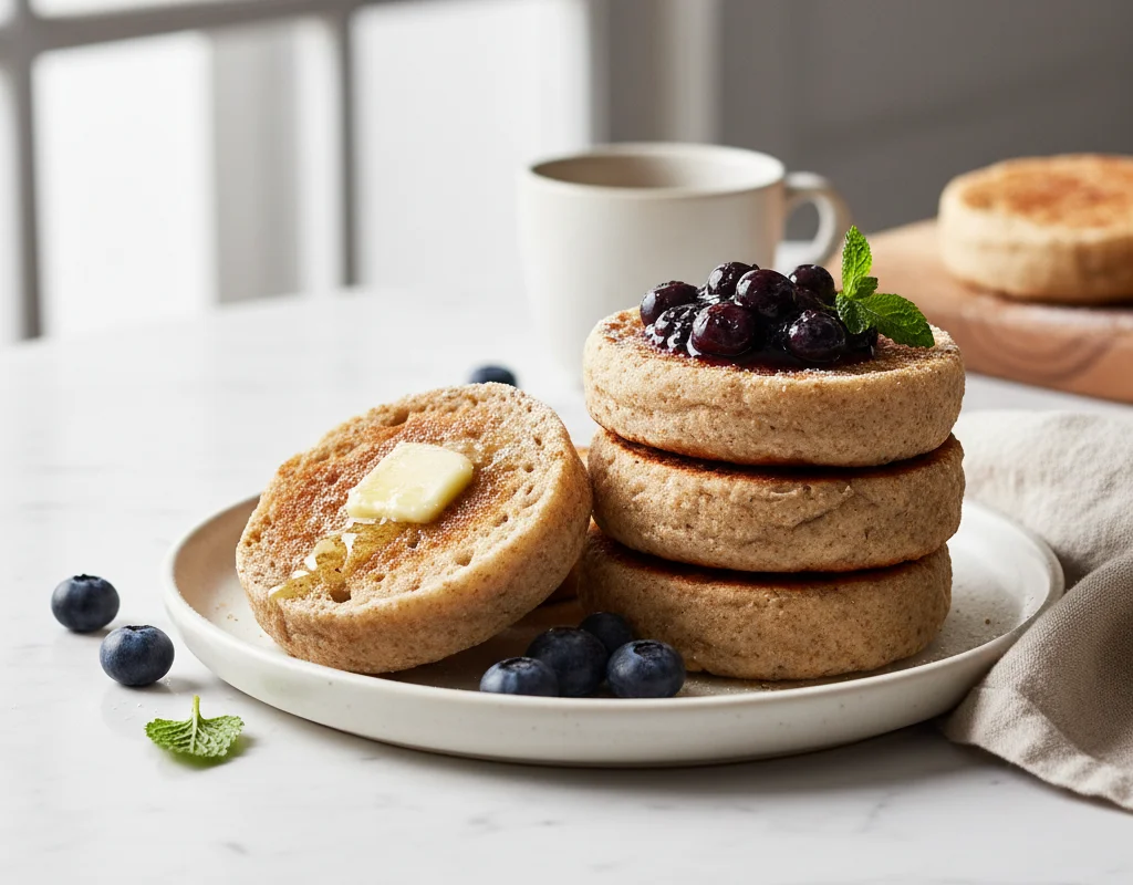 Whole Wheat English Muffins