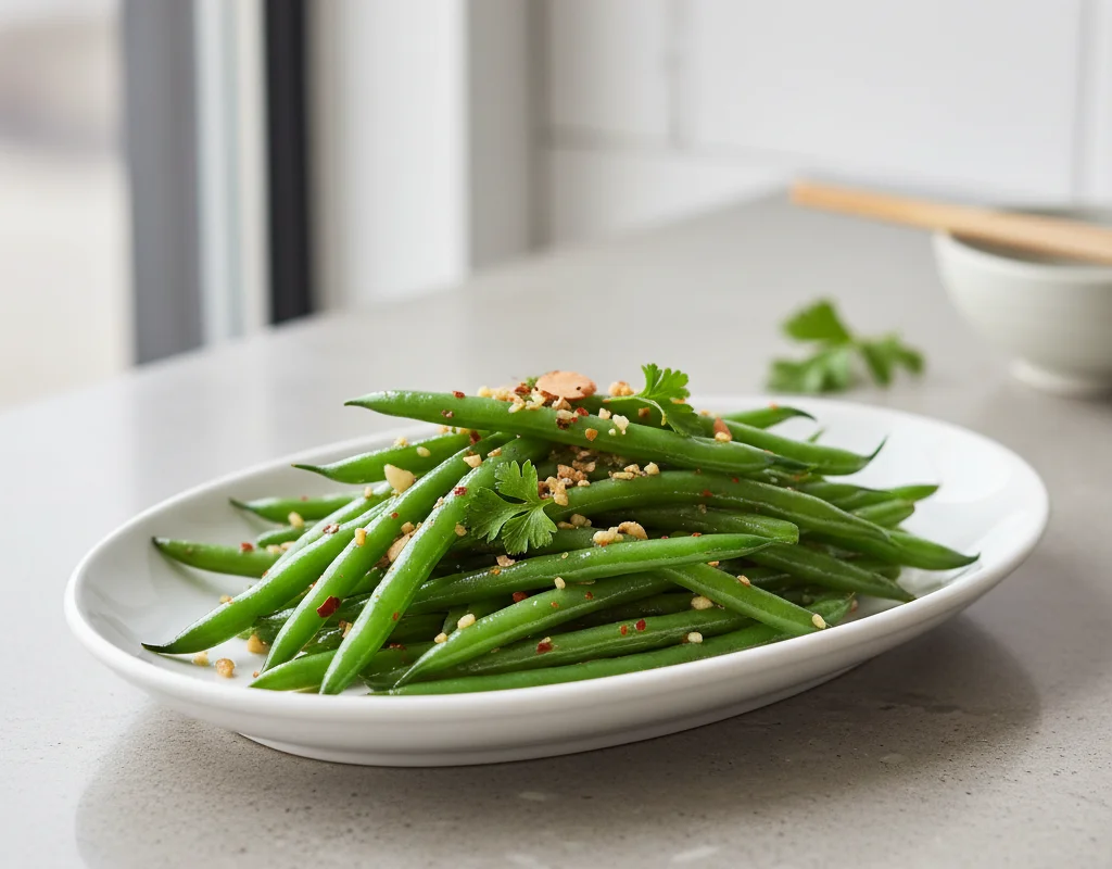 Garlic Steamed Green Beans