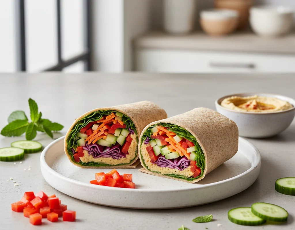 Hummus Veggie Wrap
