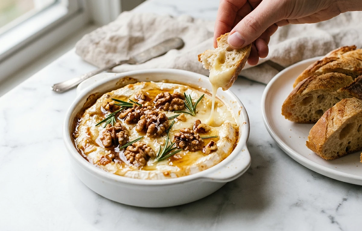 Baked Brie with Walnuts & Honey