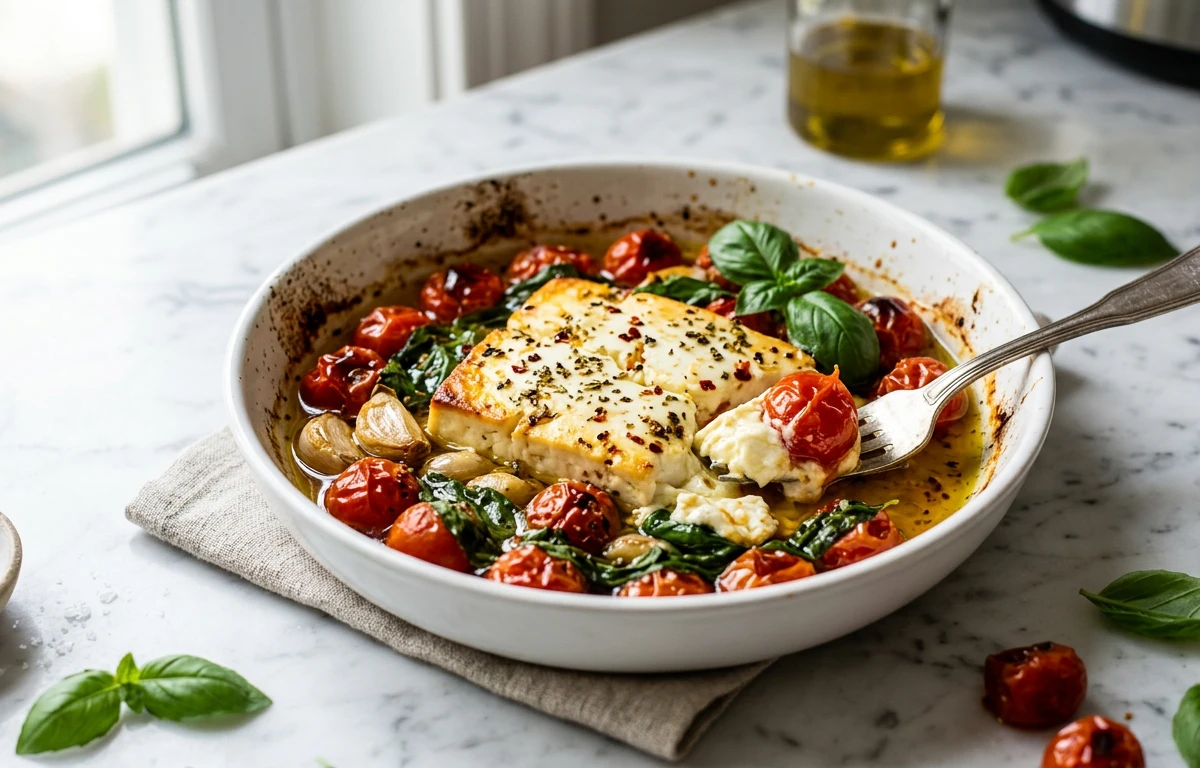 Baked Feta with Cherry Tomatoes