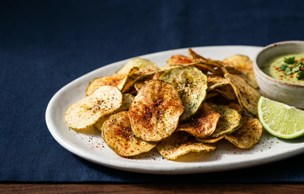 Baked Green Plantain Chips